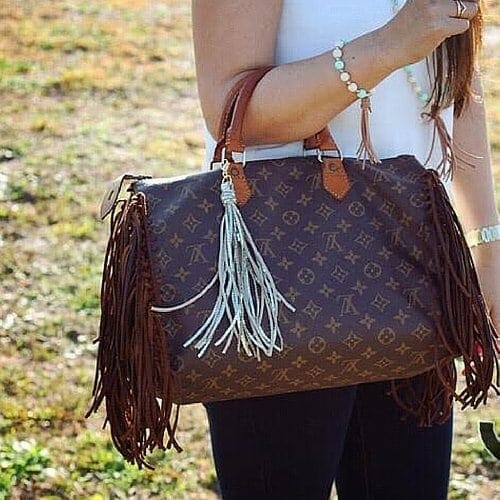 Louis Vuitton fringe western neverfull mm