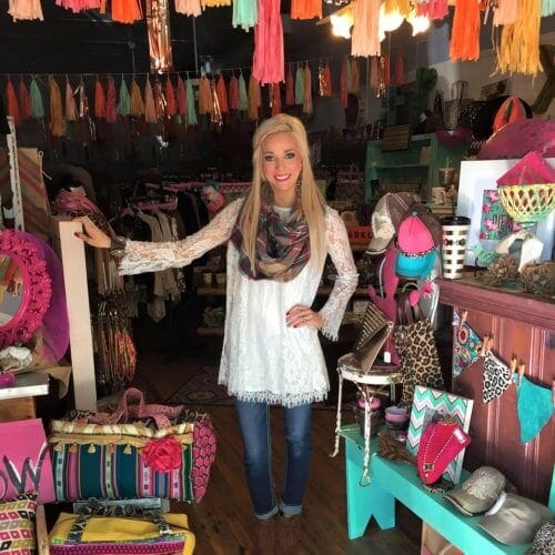 Kelsey in Hico storefront location after purchasing the building in 2015.