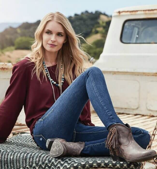 Ariat gold rush outlet fringe