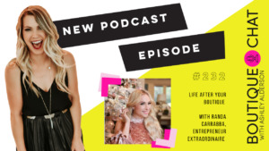 Have you ever wondered what life would be like AFTER your boutique? Today, we chat with Randa Carrabba, Founder of Southern Jewlz, PowHer.Fit, and her own label -- about how life can evolve from your boutique! Randa’s entrepreneurial journey began with making jewelry in college and from there it grew into a widely successful clothing boutique. She shows us that evolving as a person and a business owner is OK, it may be scary but you’ll never look back with regret. Randa is a woman who wears many hats but does it all with so much grace, you can’t miss this inspiring episode!