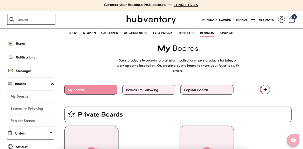 Hubventory Boards