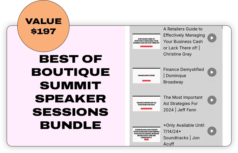 Best of Boutique Summit Speaker Sessions Bundle