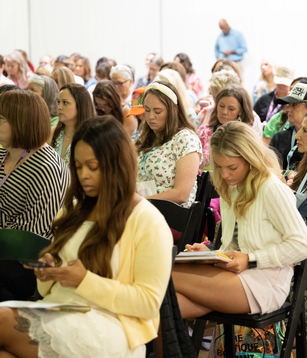 Boutique owner attending a live coaching call